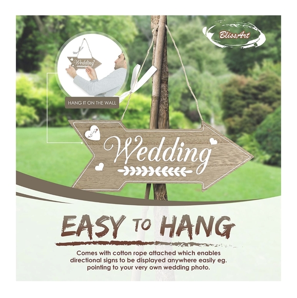 Rustic wedding sign - Picture 2 of 7